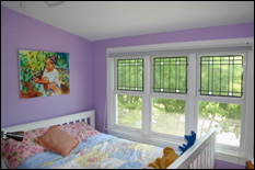 Bedroom Leaded Glass Panels